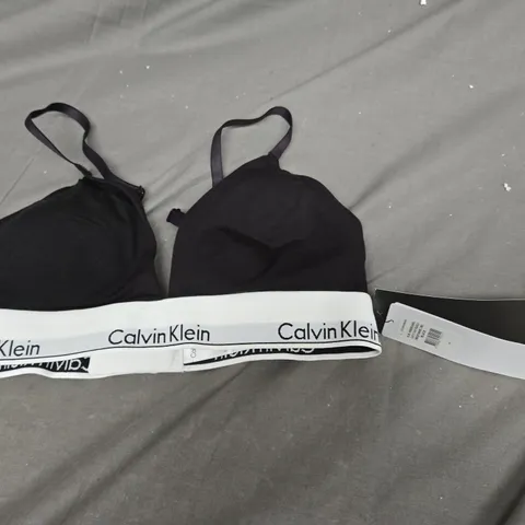 CALVIN KLEIN TRIANGLE BRALETTE MEDIUM BLACK 