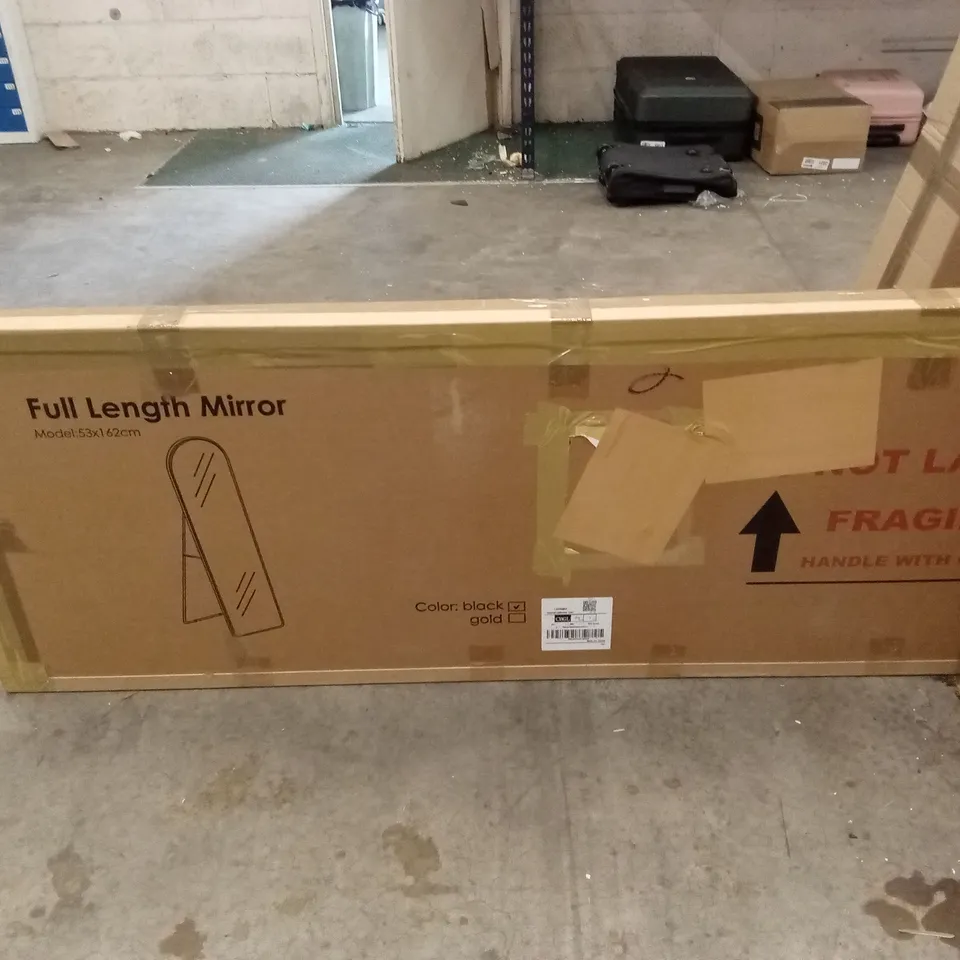 BOXED FULL LENGTH MIRROR - BLACK (1 BOX)