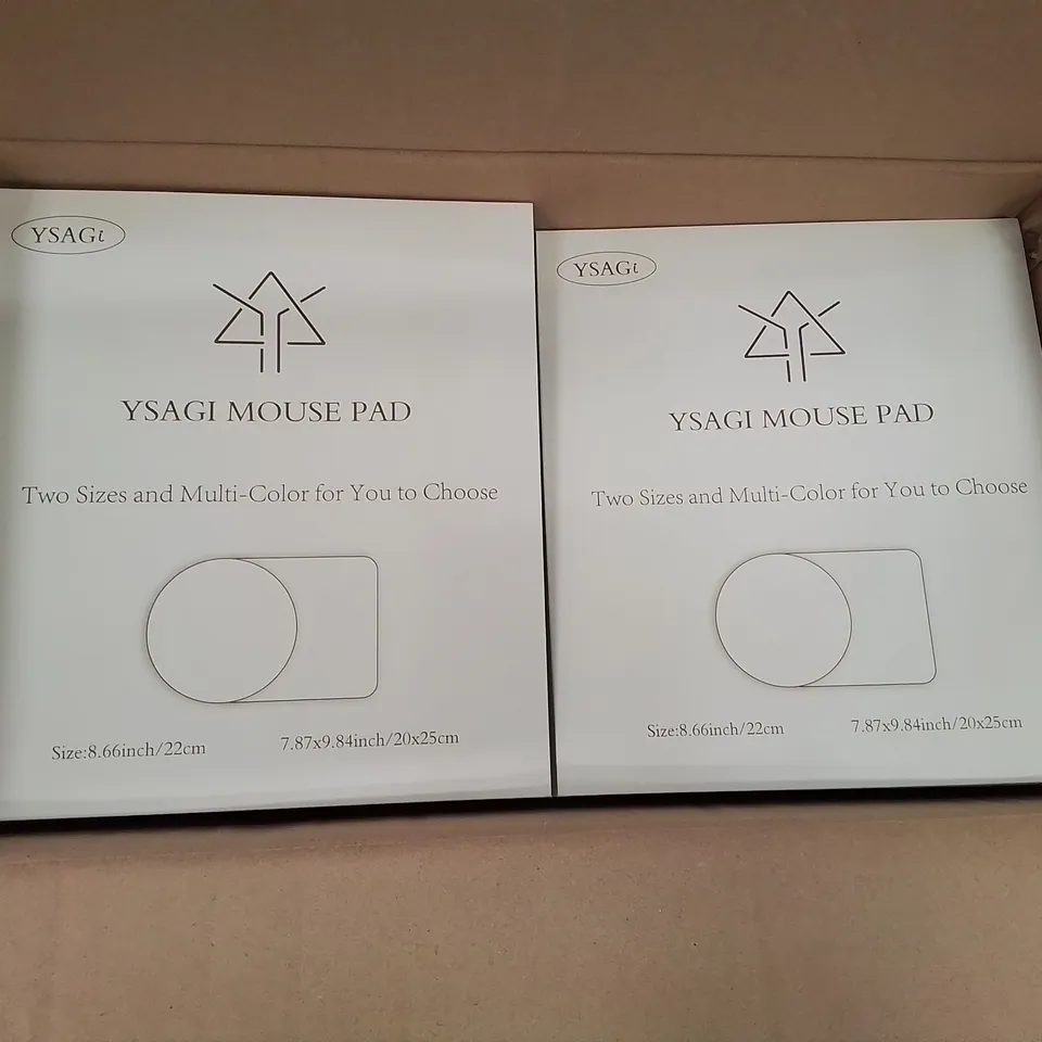 BOX OF APPROXIMATELY 75 BOXED MOUSE PADS (COLOURS MAY VARY)