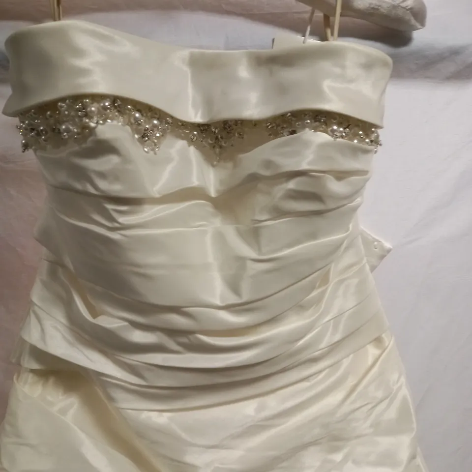 THE BRIDAL ROOM CHRISTINA SPOSA AGUES MYAG090 WEDDING DRESS, IVORY - SIZE 14 