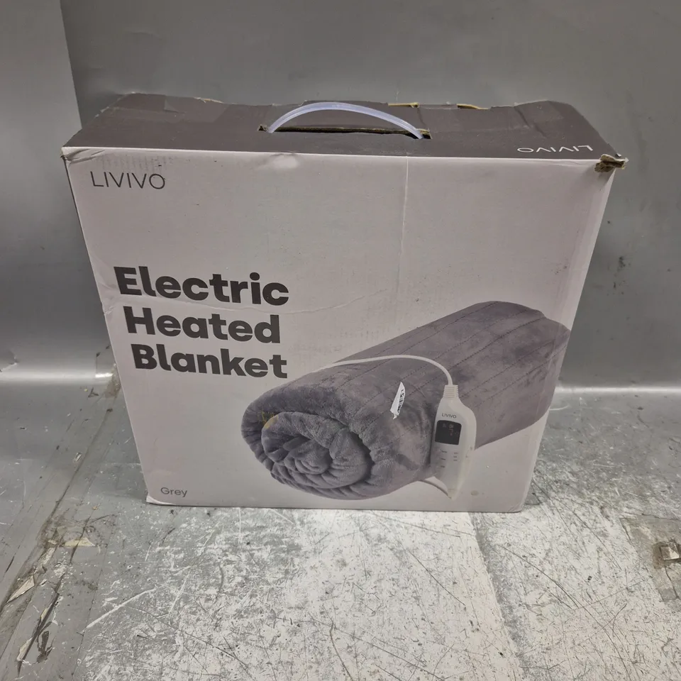 BOXED LIVIVO ELECTRIC HEATED BLANKET 