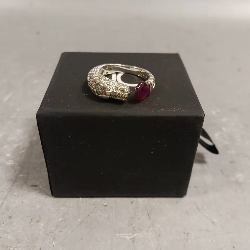 TJC ROYAL BALI COLLECTION RUBY DRAGON RING 