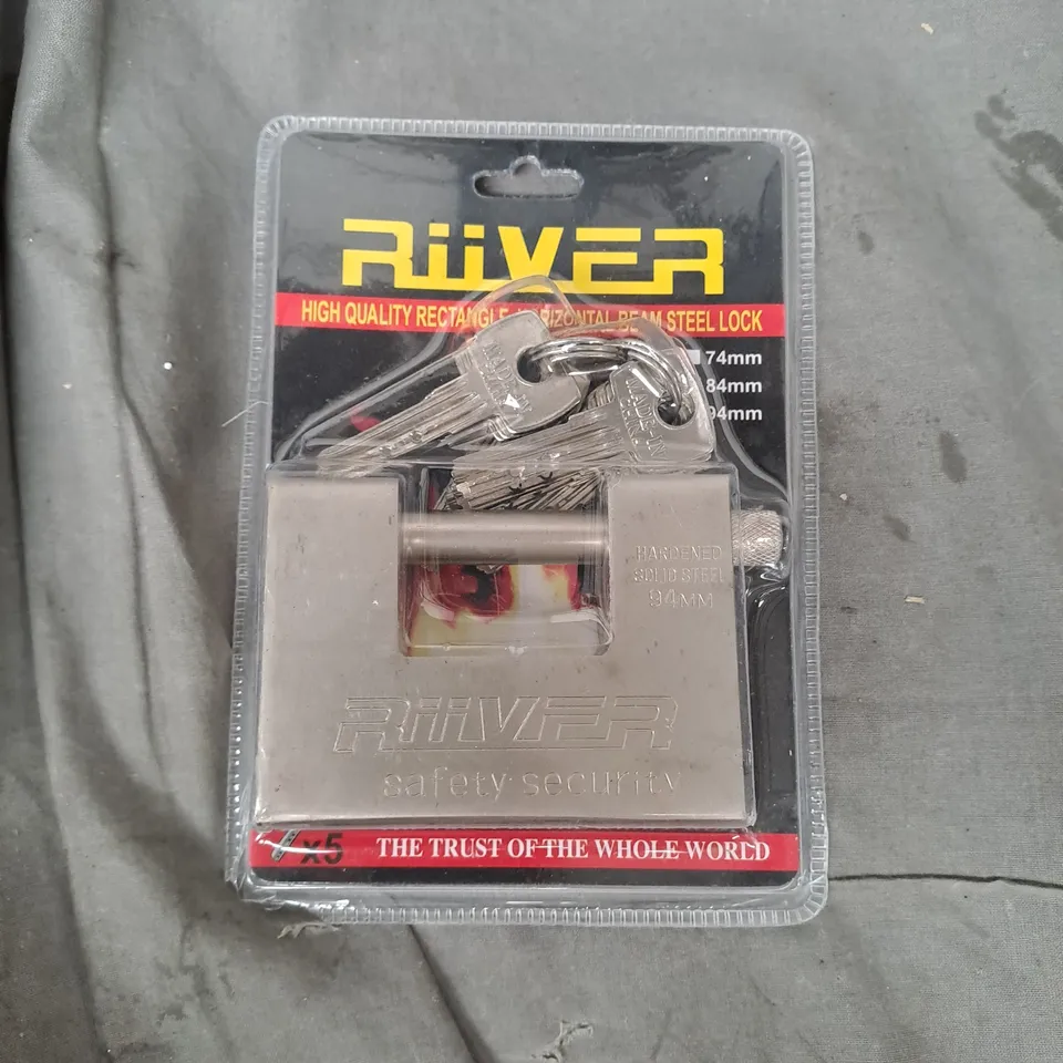RIIVER RECTANGLE HORIZONTAL BEAM STEEL LOCK 94MM