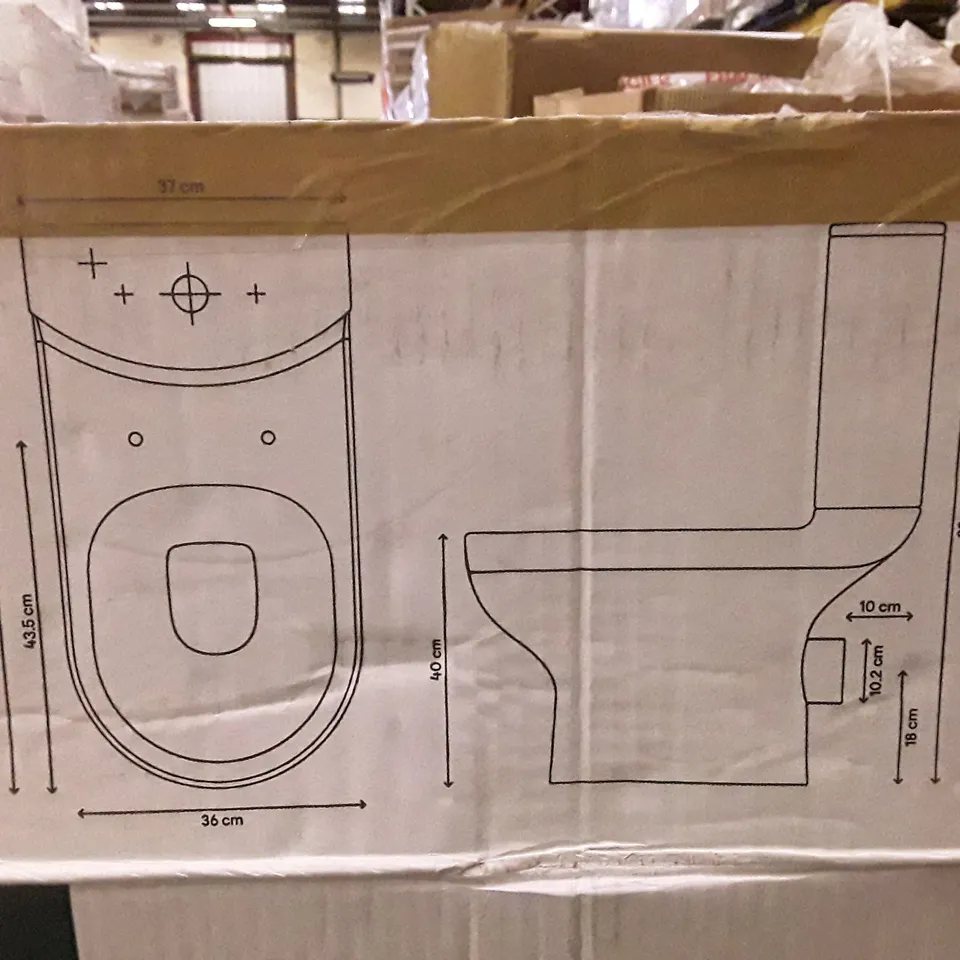 BOXED GOODHOME CAVALLY RIMLESS CLOSE COUPLED TOILET    