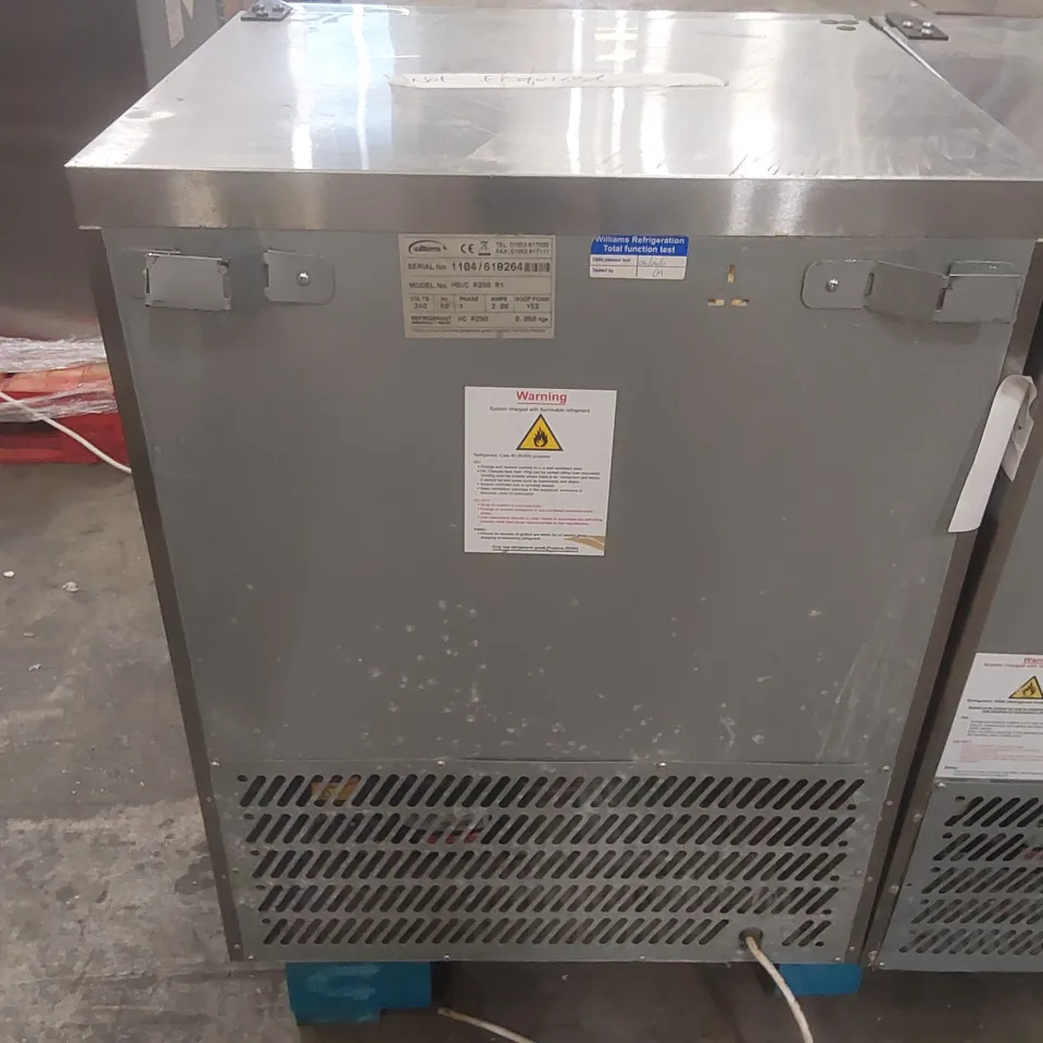 WILLIAMS H5UC R290 R1 COMMERCIAL UNDERCOUNTER REFRIGERATOR