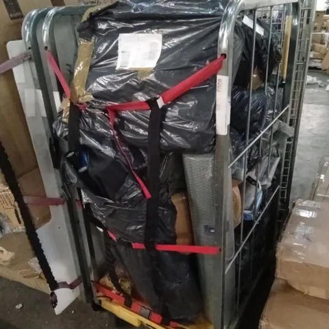 CAGE OF ASSORTED HOUSEHOLD GOODS AND PRODUCTS TO INCLUDE; YOGA MAT, KIDS ITEMS ETC