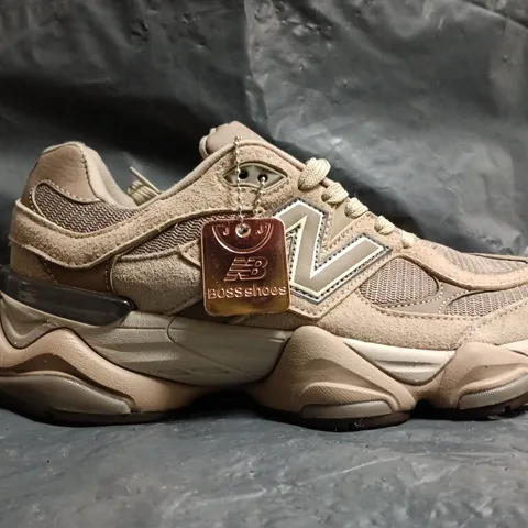 PAIR OF NEW BALANCE 9060 TRAINERS IN BROWN SIZE UK 5.5