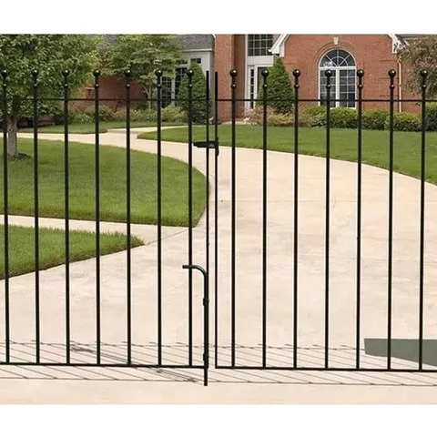 BEGONIA BALL TOP METAL DRIVEWAY GARDEN GATE 91cm HIGH (2 PIECES)