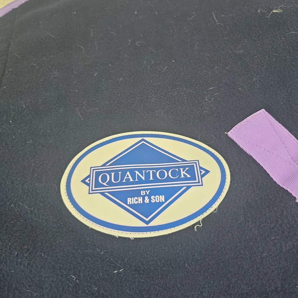 QUANTOCK EQUESTRIAN SADDLE BY RICH & SON WITH PURPLE STRAPS
