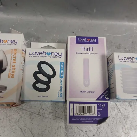 FOUR ASSORTED LOVEHONEY SEXUAL AIDES