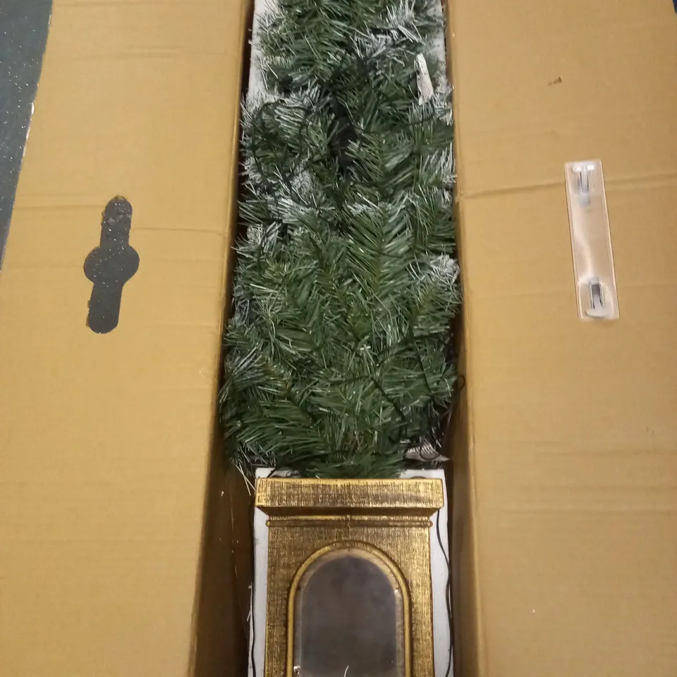SPARKLES PRE-LIT 4FT (120CM) FROSTED CHRISTMAS XMAS PATHWAY GARDEN OUTDOOR TREE