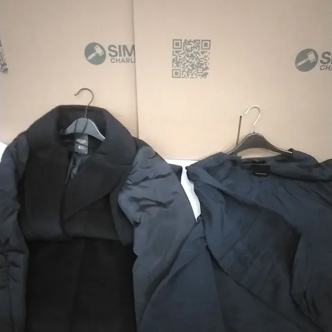 PALLET CONTAINING APPROXIMATELY 70 BRAND NEW WOMEN'S DESIGNER CLOTHES WHICH INCLUDE; VARIOUS COATS, TOPS ETC