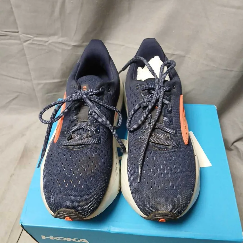 BROOKS UK 6.5 BROOKS RUNNING SHOES – NAVY/ORANGE, MESH UPPER