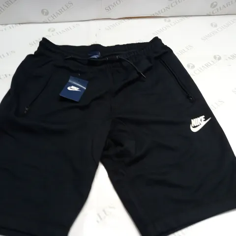 NIKE MENS BLACK FLEECE SHORTS - L