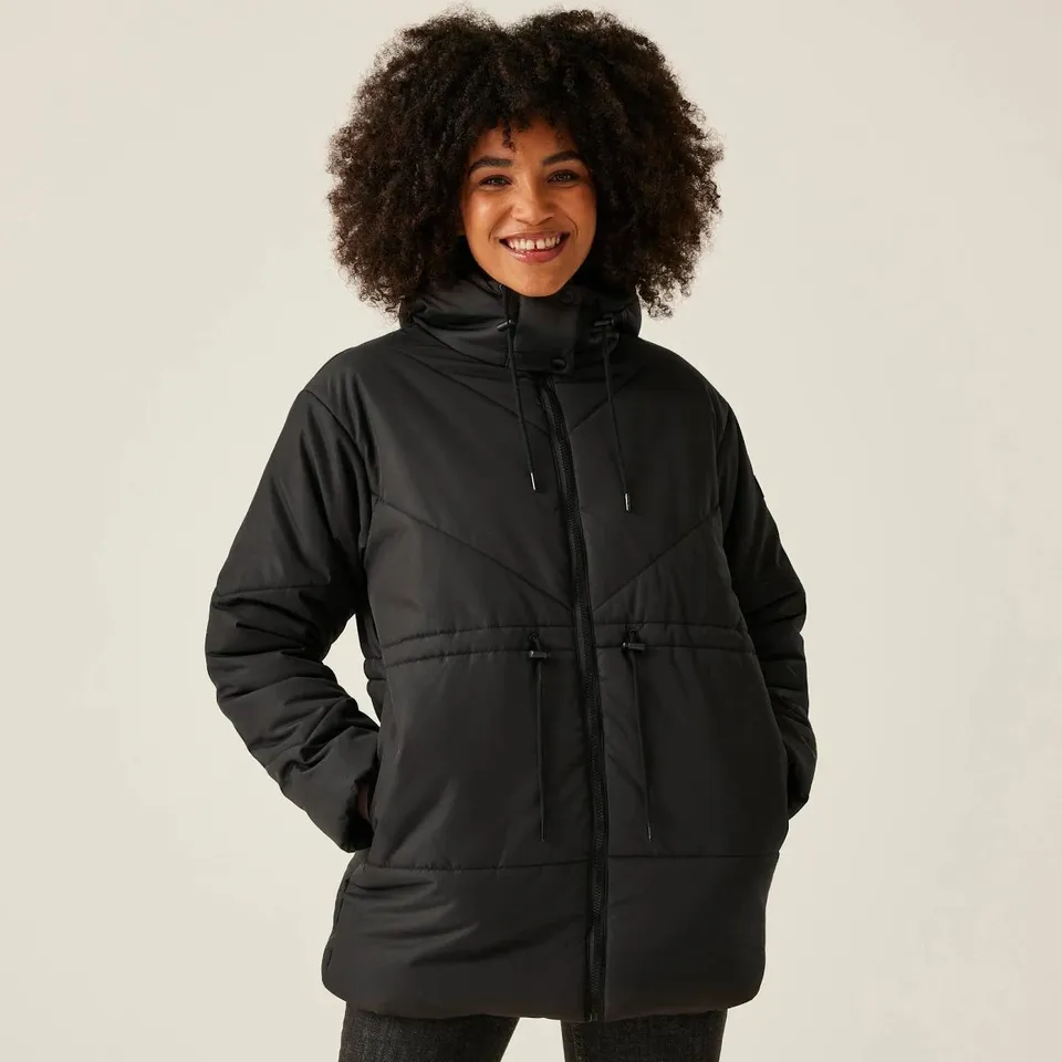 BRAND NEW REGATTA RURIE WOMENS JACKET BLACK SIZE 12