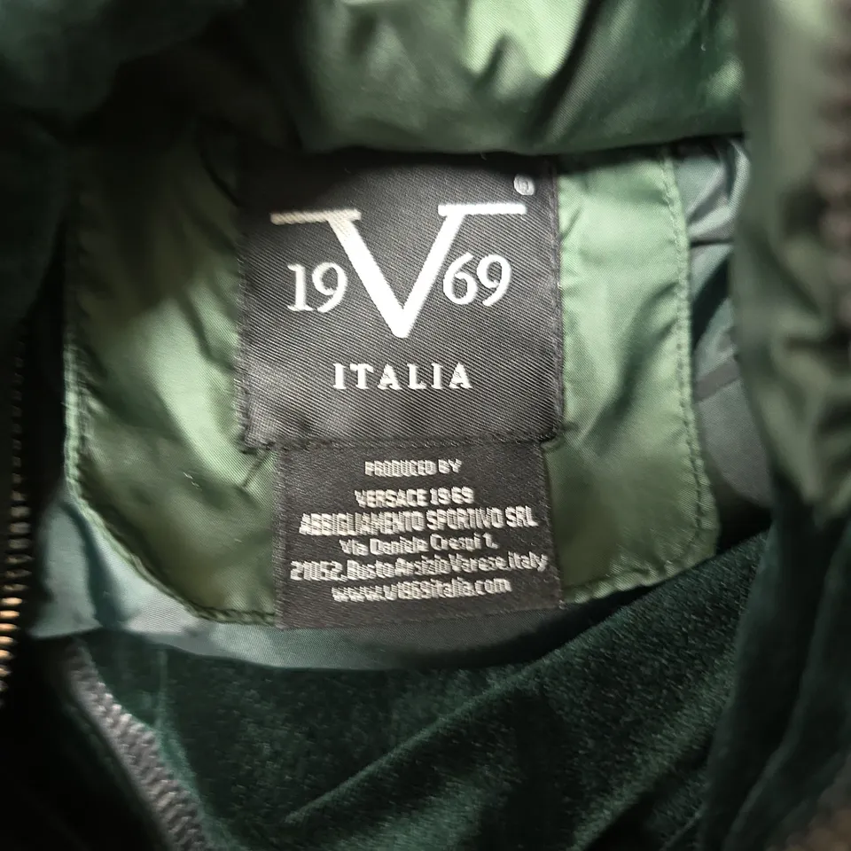 19V69 ITALIA GIUBOTTI LUNGO LONG COAT – GREEN, SIZE S (ART. VI21A10095)