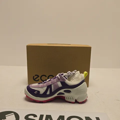 ECCO TRAINERS – PURPLE, PINK & WHITE MESH (BOXED) SIZE UK 3.5-4