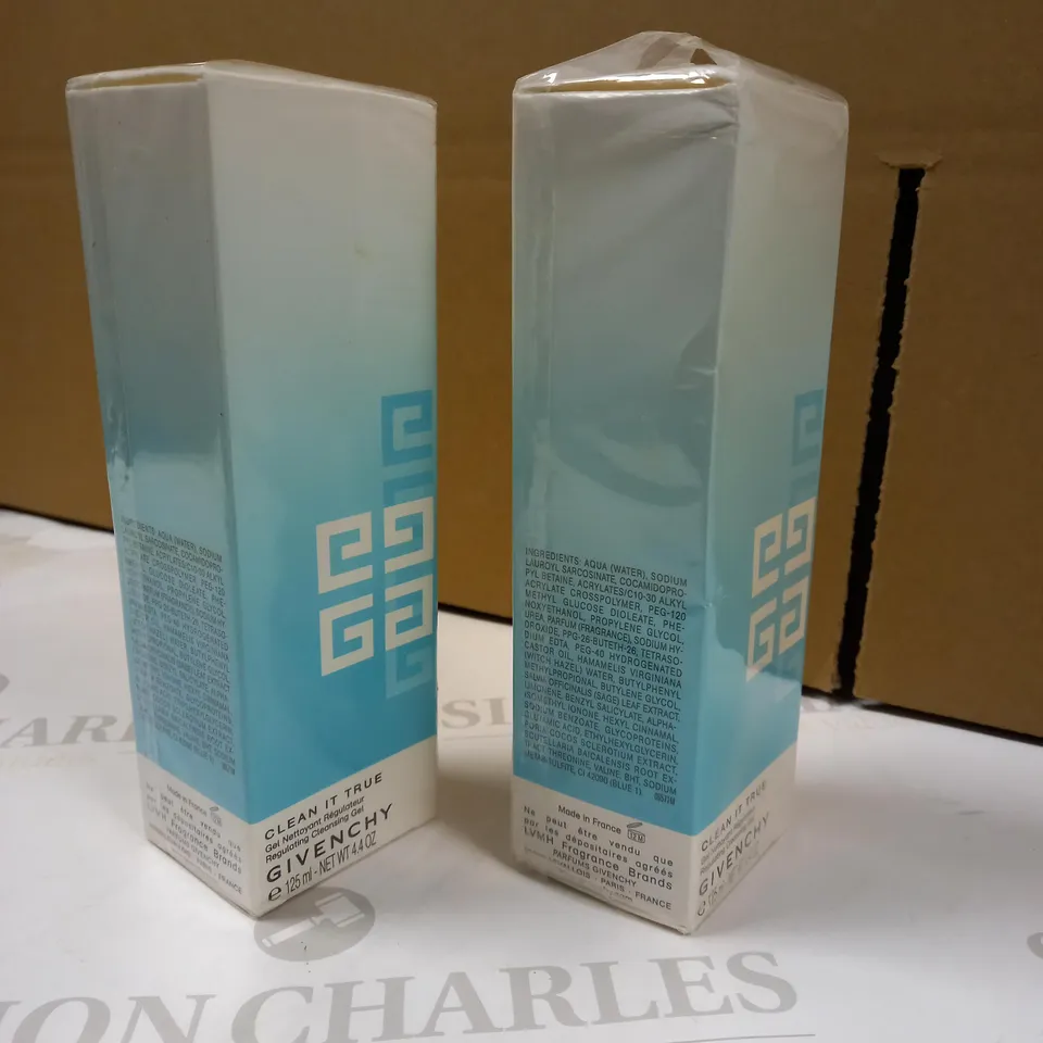 LOT OF APPROX 2 PACKAGED GIVENCHY REGULATING CLEANSING GEL - 125ML