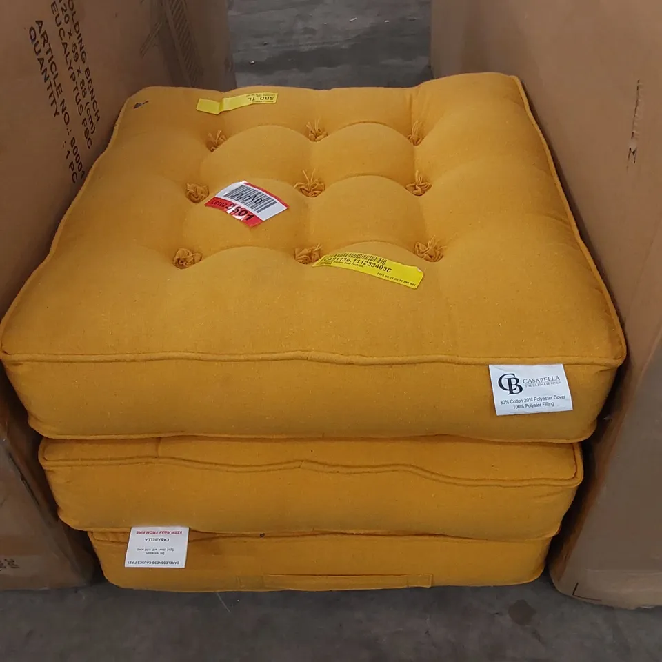 3 X DOMANIGUE GARDEN SEAT CUSHIONS