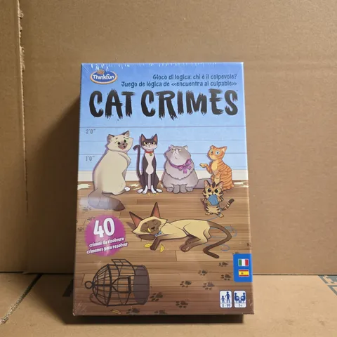 THINKFUN CAT CRIMES – LOGIC CAT DEDUCTION BOARD GAME, BOXED & SEALED