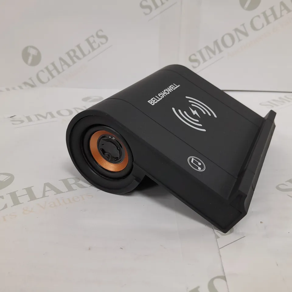 BELL HOWELL 2-IN-1 SPEAKER AND WIRELESS CHARGER 