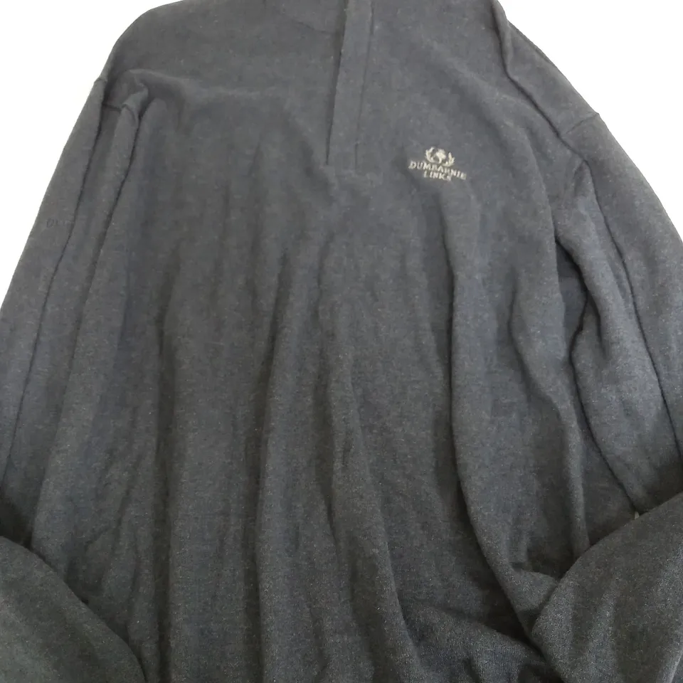 GLENMUIR 1891 CASHMERE NAVY QUARTER ZIP - XXL