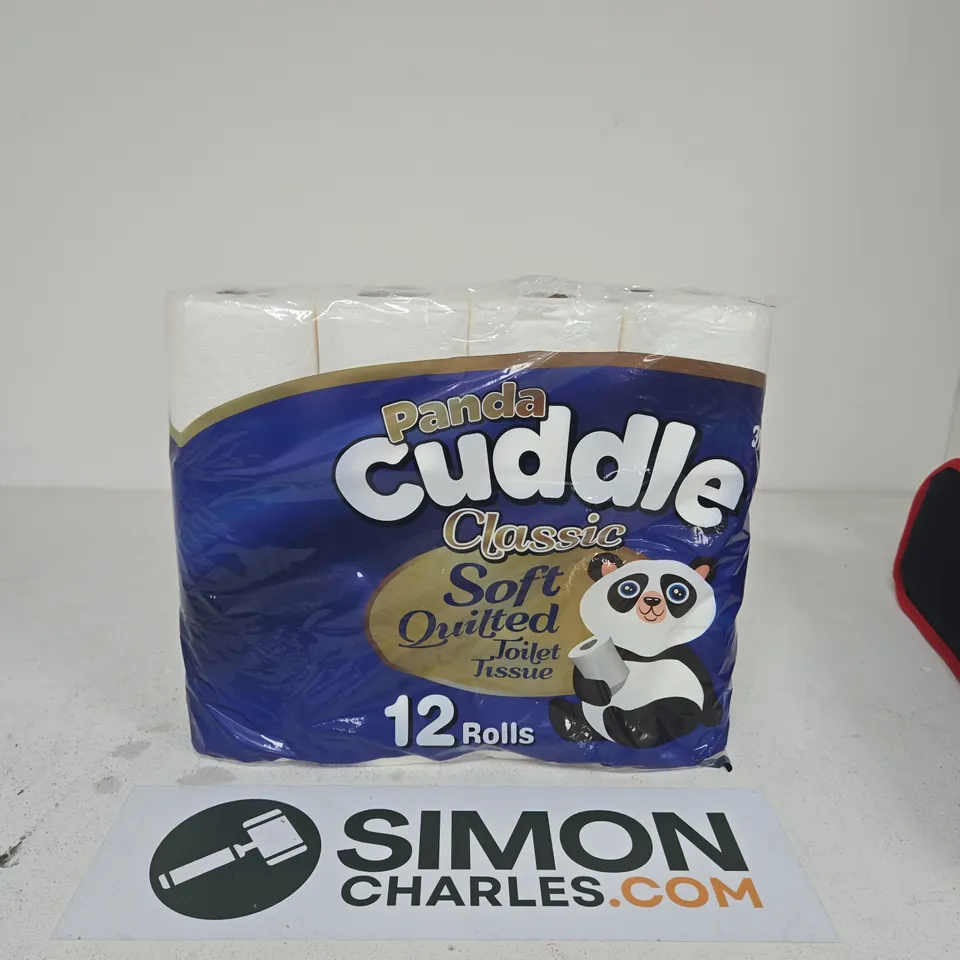 PANDA CUDDLE CLASSIC SOFT QUILTED TOILET TISSUE – 12 ROLLS (BULK PACK)