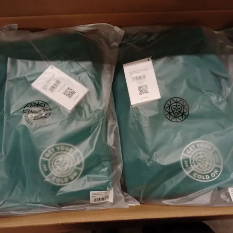 BOX OF APPROXIMATELY 14 x BRAND NEW BRASS MONKEY JOGGERS,  BMAW24UNJO8 - GREEN // SIZE: S