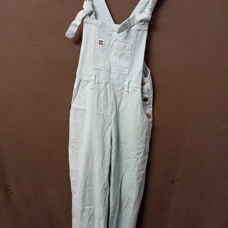 LUCY YAK DUNGAREES IN TURQUOISE - UK 8R