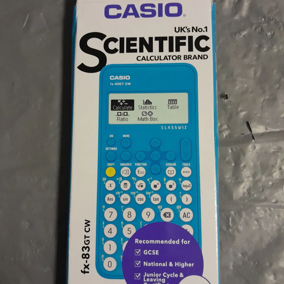 BOXED CASIO SCIENTIFIC CALCULATOR - FX-83GT CW