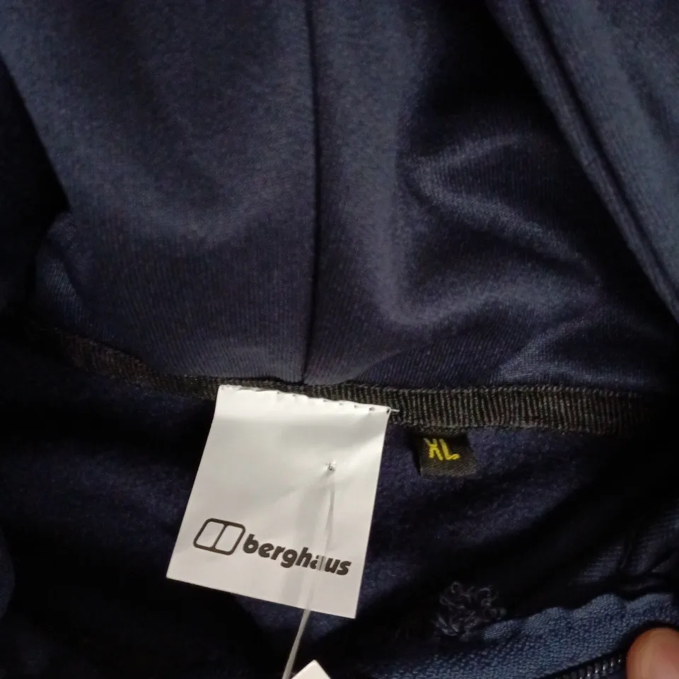 BERGHAUS HOODED JACKET - NAVY/BLUE, MEN'S XL