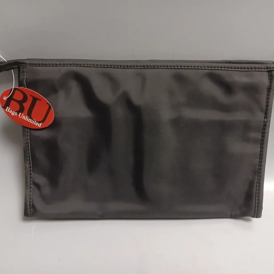 APPROXIMATELY 10 BAGS UNLIMITED BORDEAUX RECTANGULAR COSMETICS BAG 