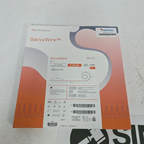 SAVVYWIRE F3001 PRE-SHAPED PRESSURE GUIDEWIRE β X-SMALL