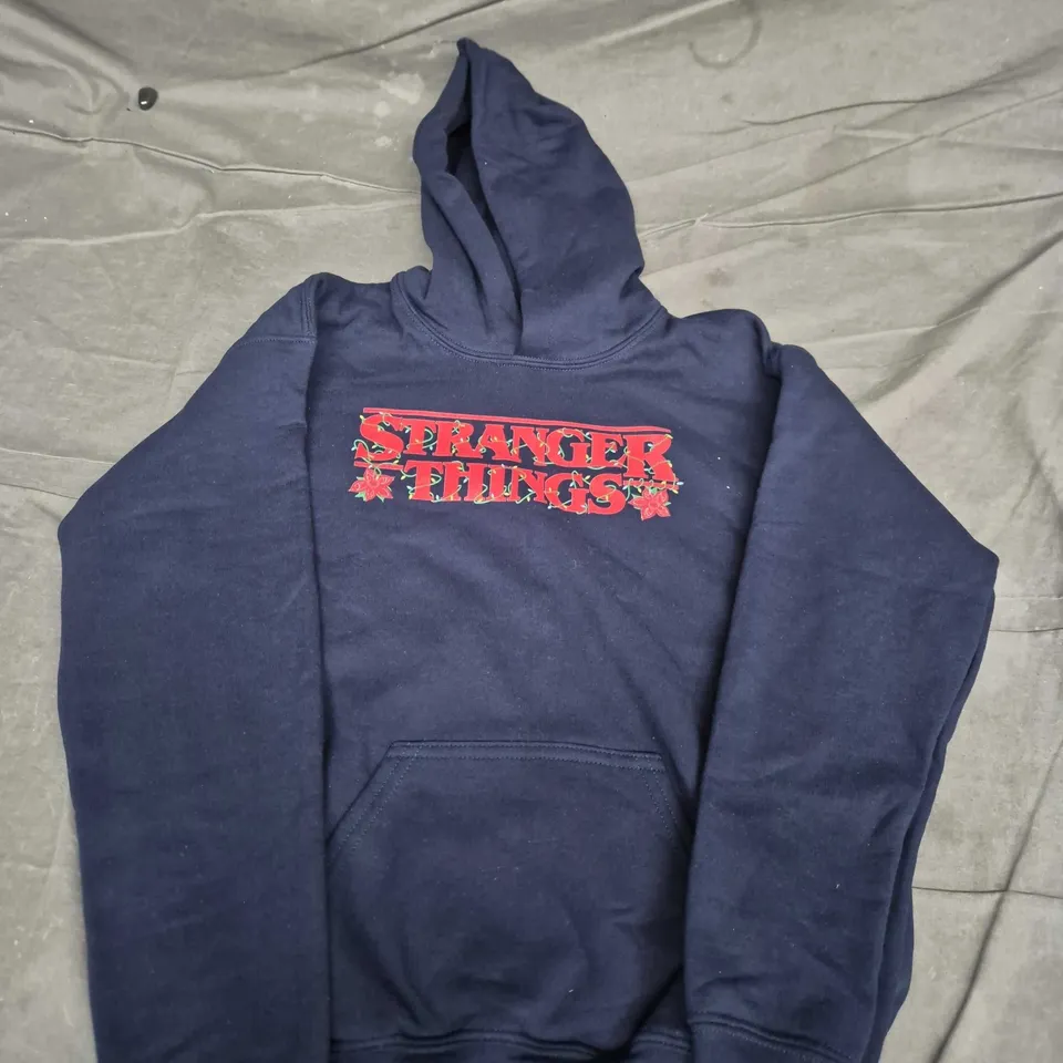KIDS Stranger Things Navy Hoodie – Size L