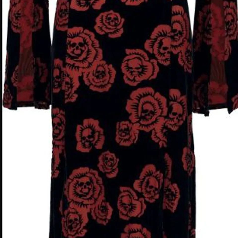FIVE BRAND NEW "PANDORA'S ROSE MAXI DRESS" MAXI DRESS BLACK-RED BY KILLSTAR SIZE MAY VARY