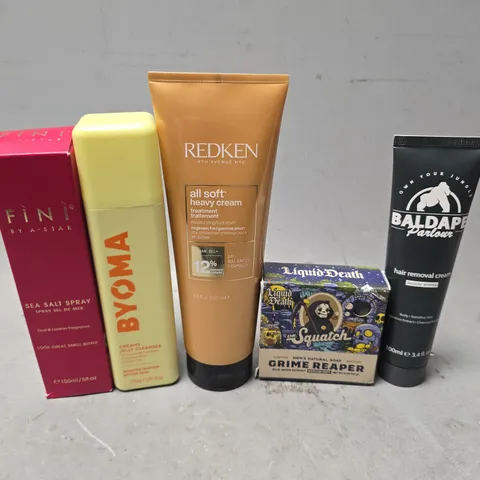 APPROXIMATELY 15 ASSORTED HEALTH & BEAUTY ITEMS TO INCLUDE - FINI SEA SALT SPRAY , HAIR REMOVAL CREAM ETC