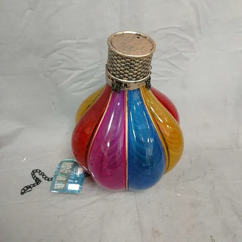 SMART SOLAR RAINBOW FLAMING BALLOON XL – SOLAR POWERED GARDEN LIGHT