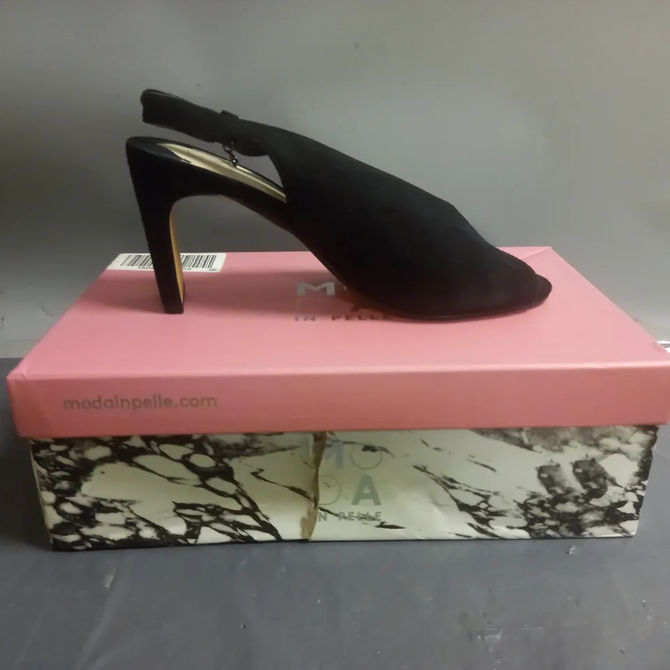 MODA IN PELLE CHRISSI SUEDE PEEP TOE SLING BACK SANDALS SIZE EU 39