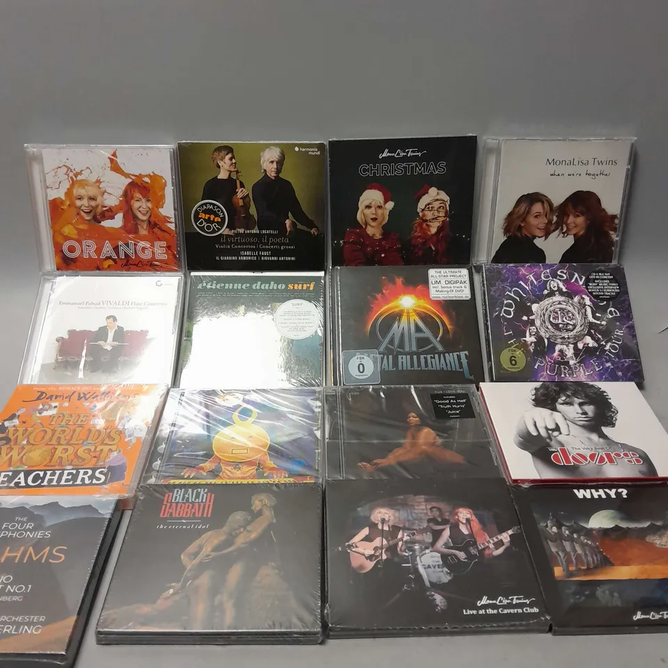 APPROXIMATELY 45 ASSORTED CDS TO INCLUDE SOEN, THE DOORS, DEFTONES, ETC