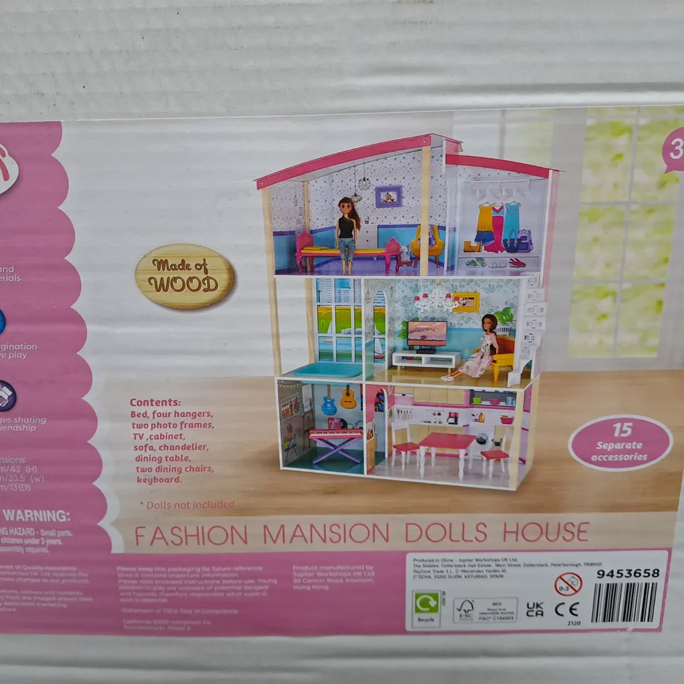 BOXED JUPITER FASHION MANSION DOLLS HOUSE