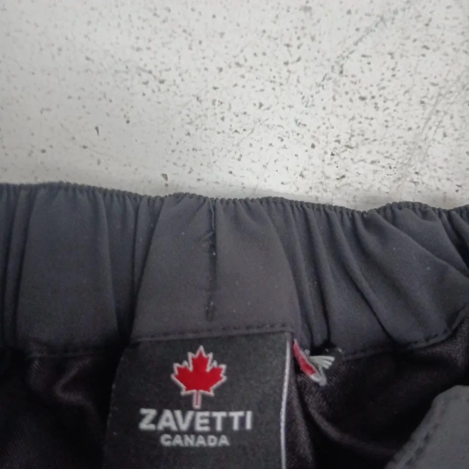 ZAVETTI CANADA BLACK TROUSER - SIZE M