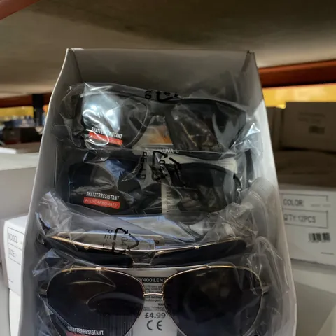 6 BOXES OF 12 BRAND NEW PAIRS OF SUNGLASSES