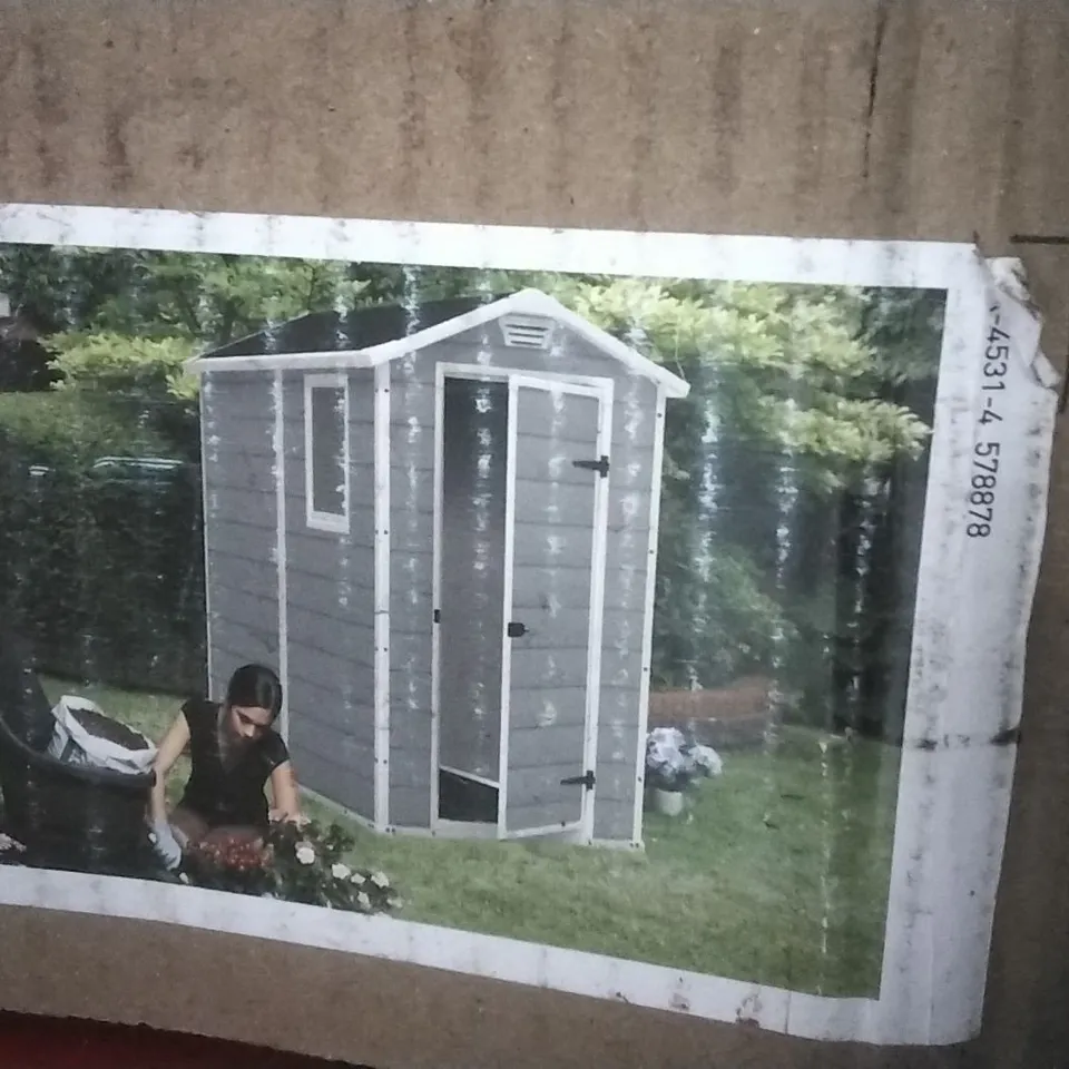 BOXED MAINTENANCE-FREE SHED