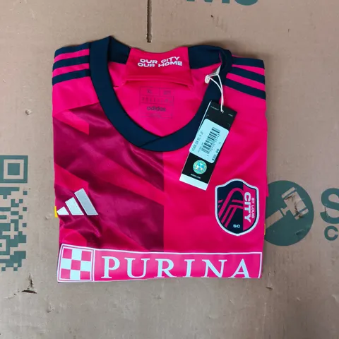 ADIDAS ST. LOUIS CITY SC 2023-24 HOME JERSEY SIZE XL