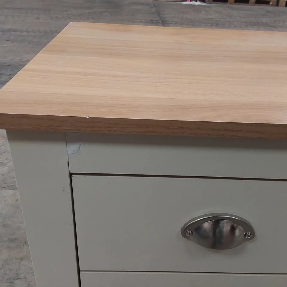 DESIGNER 2 DRAWER WOODEN BEDSIDE TABLE