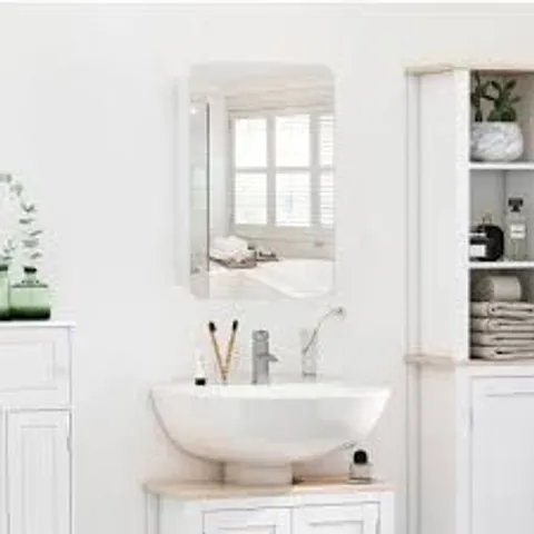 BOXED BATHROOM STORAGE CABINET WITH MIRROR
