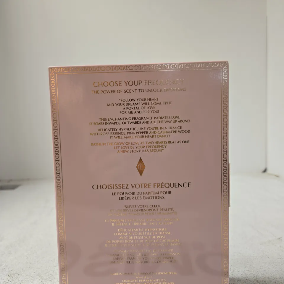 CHARLOTTE TILBURY LOVE FREQUENCY PERFUME SET – 100ML + 10ML, BOXED