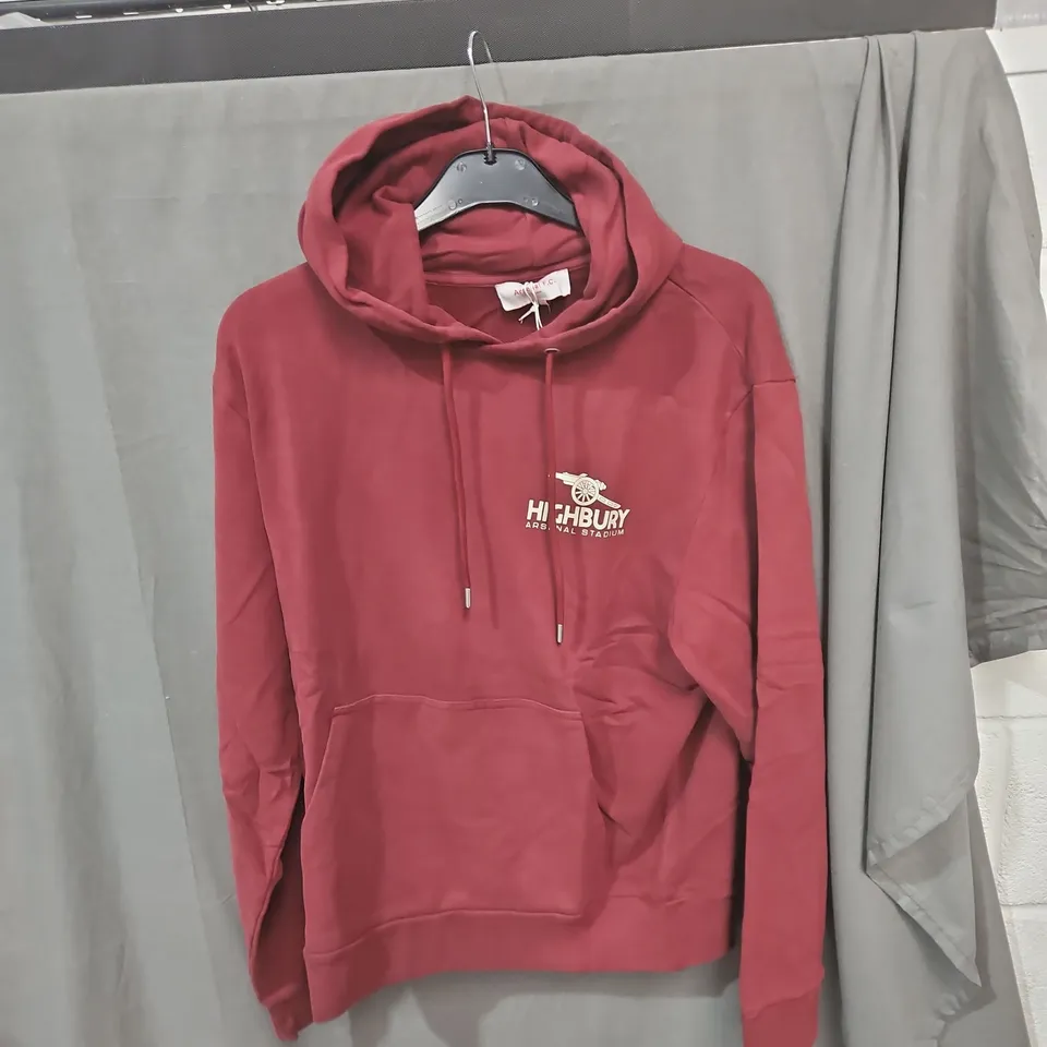 ARSENAL F.C. HOODIE – LONDON, MAROON, SIZE L