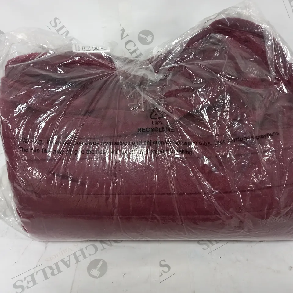 COZEE HOME VELVETSOFT HEATED THROW IN SHIRAZ WINE 