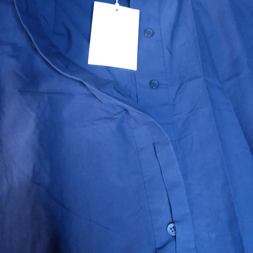 COS NAVY SHIRT DRESS - SIZE 12